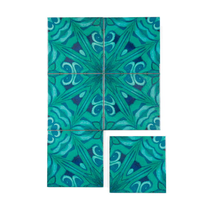 Agapanthus section tiles
