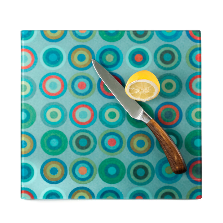 Blue Green Red Circles Worktop Protector