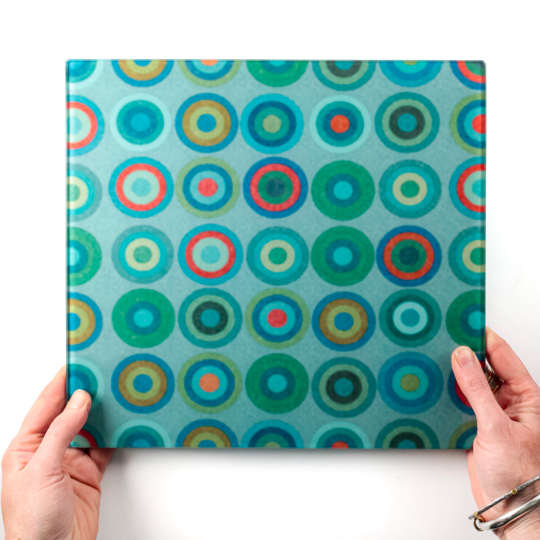 Blue Green Red Circles Worktop Protector