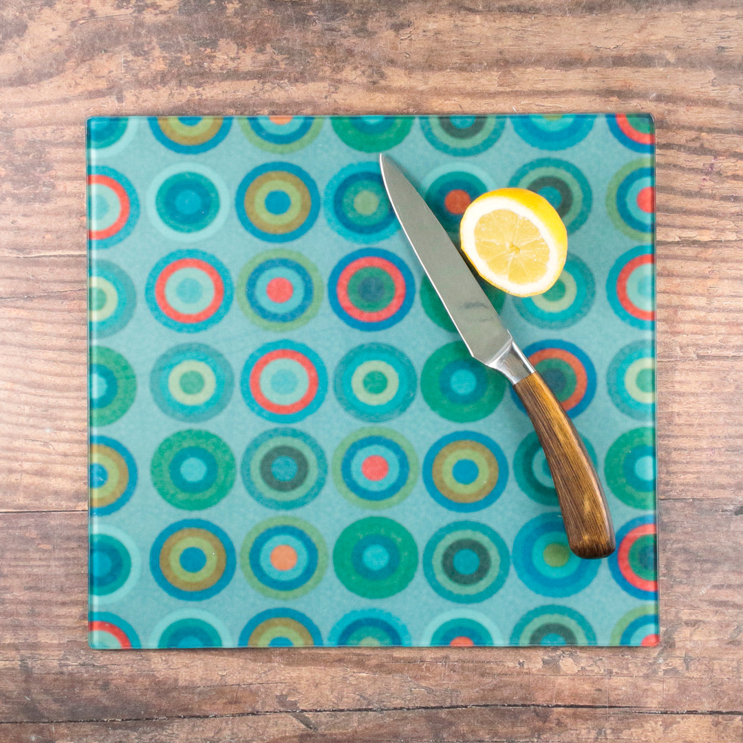 Blue Green Red Circles Worktop Protector