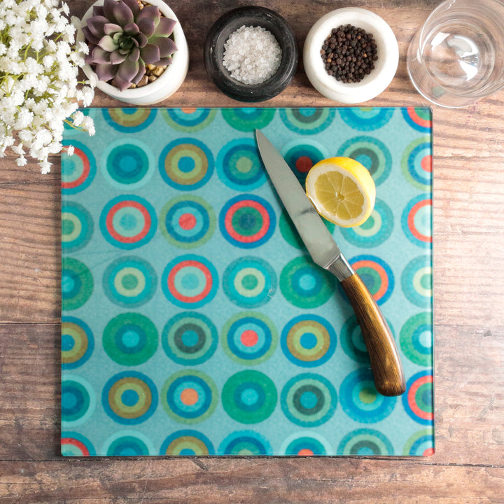 Blue Green Red Circles Worktop Protector