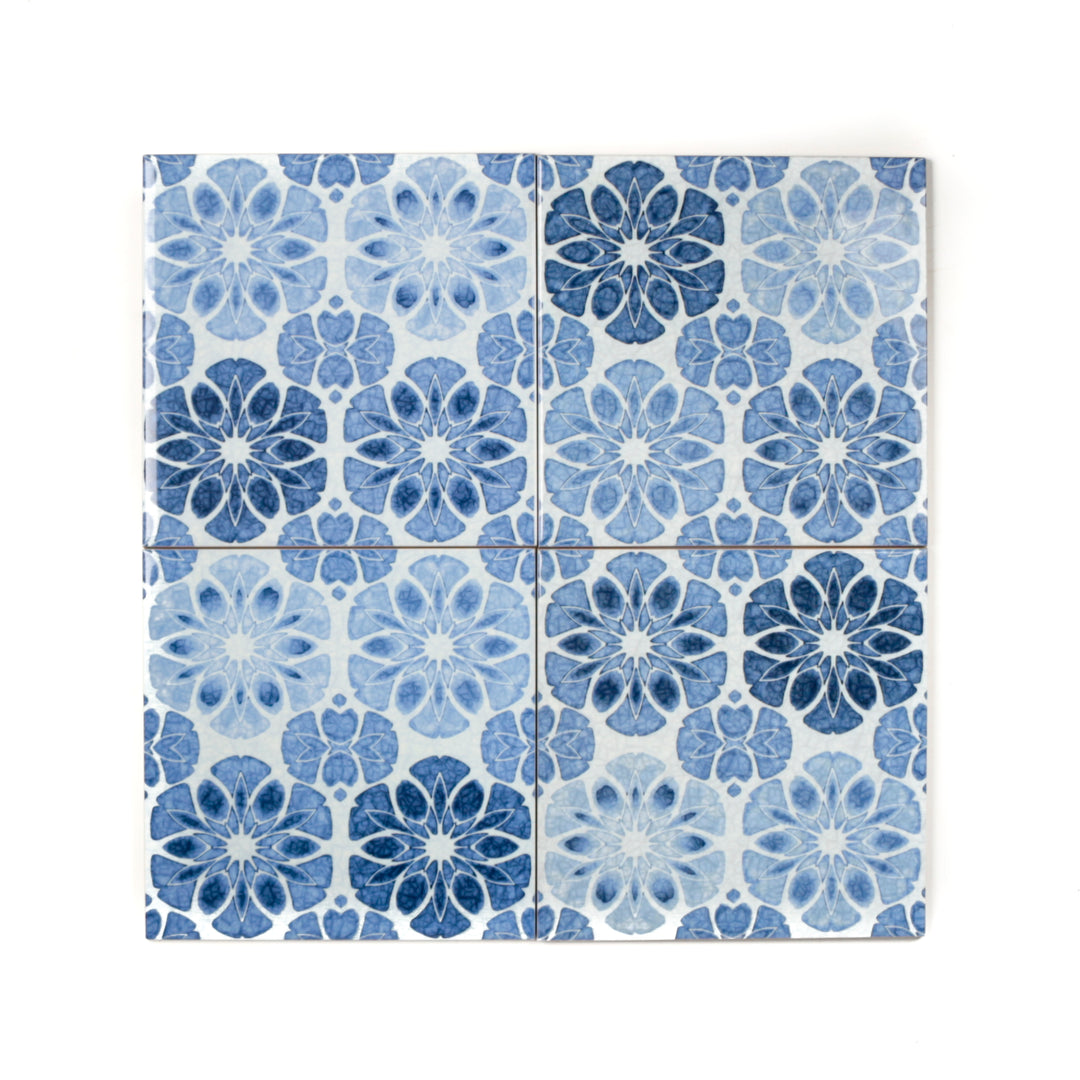 Vintage Denim Patchwork Tiles