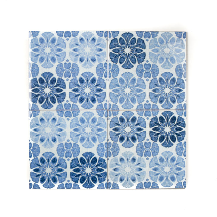 Vintage Denim Patchwork Tiles