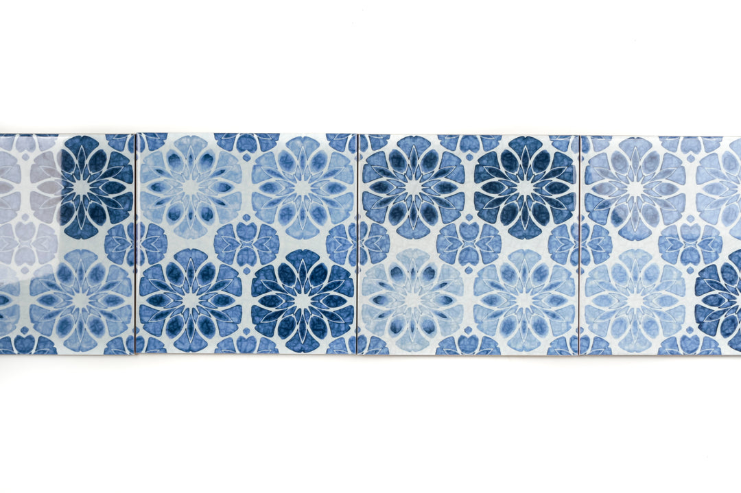 Vintage Denim Patchwork Tiles