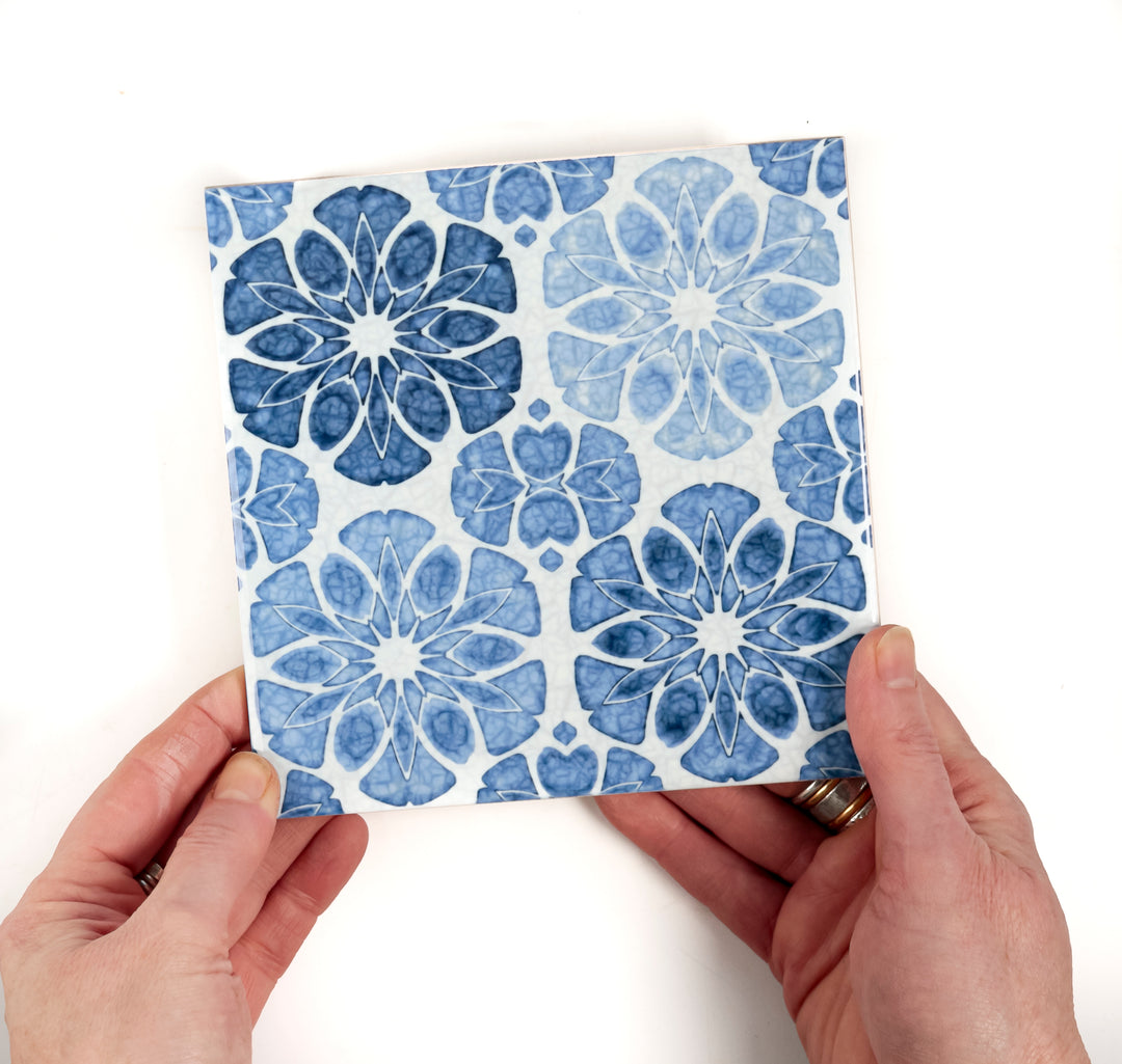 Vintage Denim Patchwork Tiles