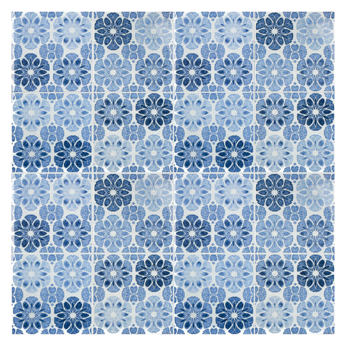 Vintage Denim Patchwork Tiles