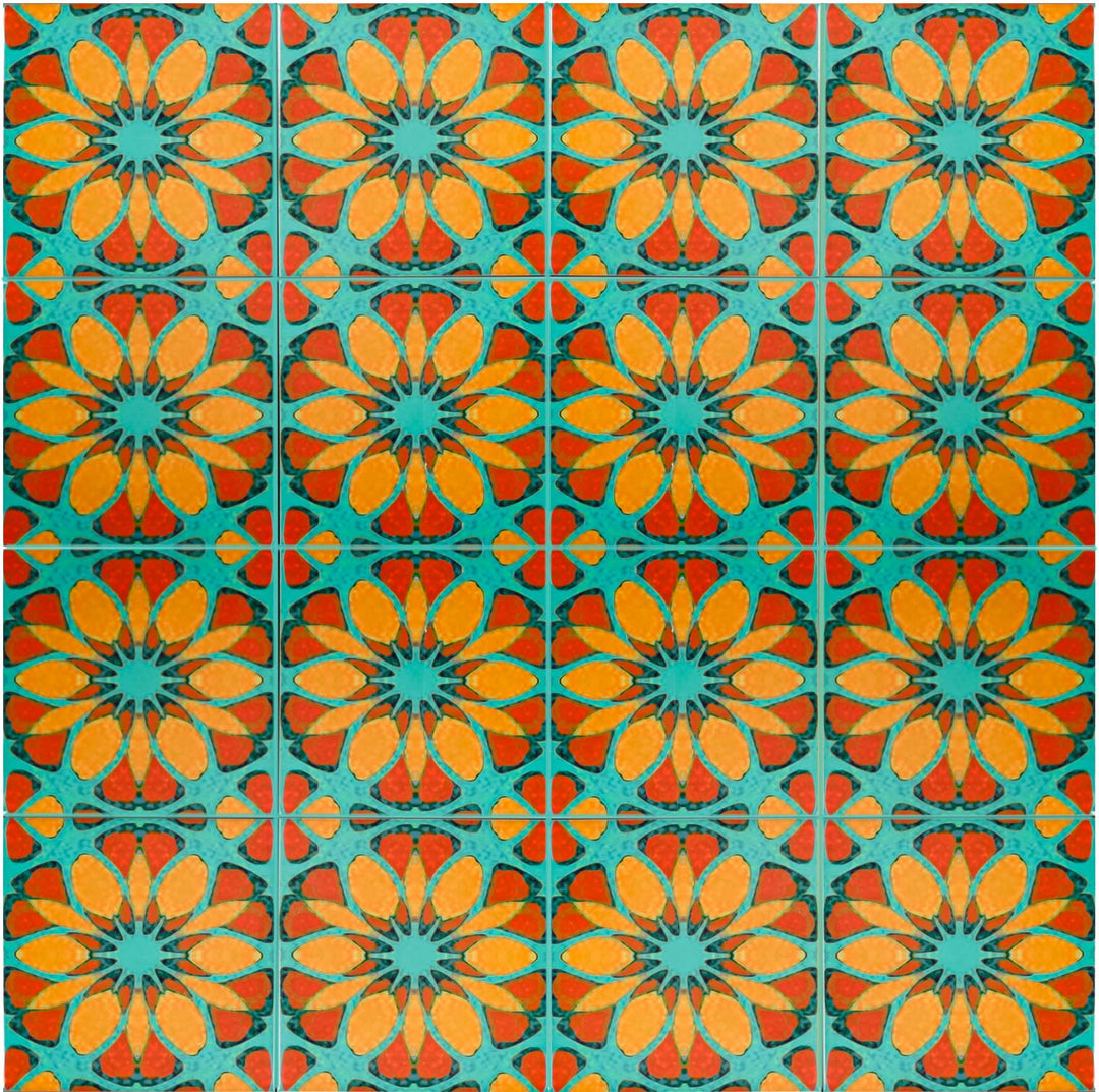 Moroccan Flower Tile - single flower version