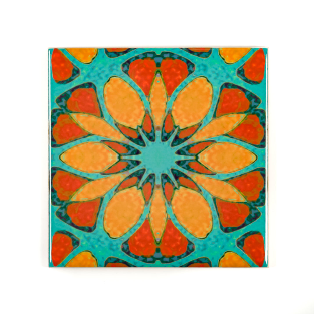 Moroccan Flower Tile - single flower version