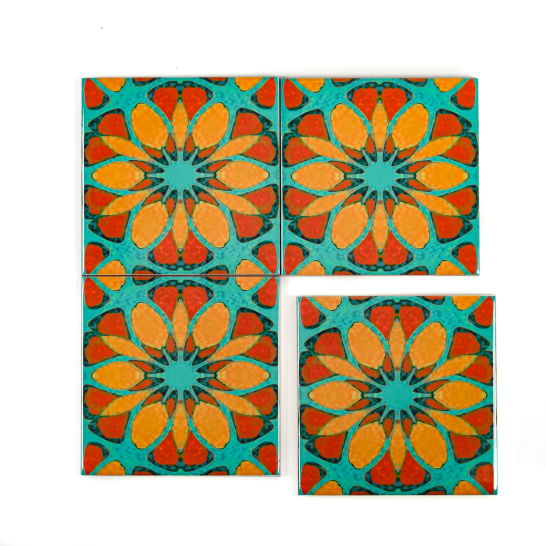 Moroccan Flower Tile - single flower version