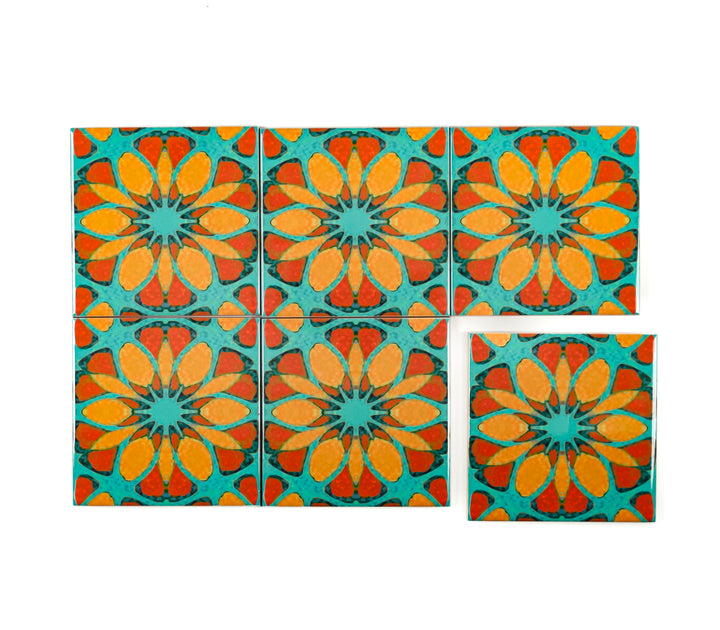 Moroccan Flower Tile - single flower version