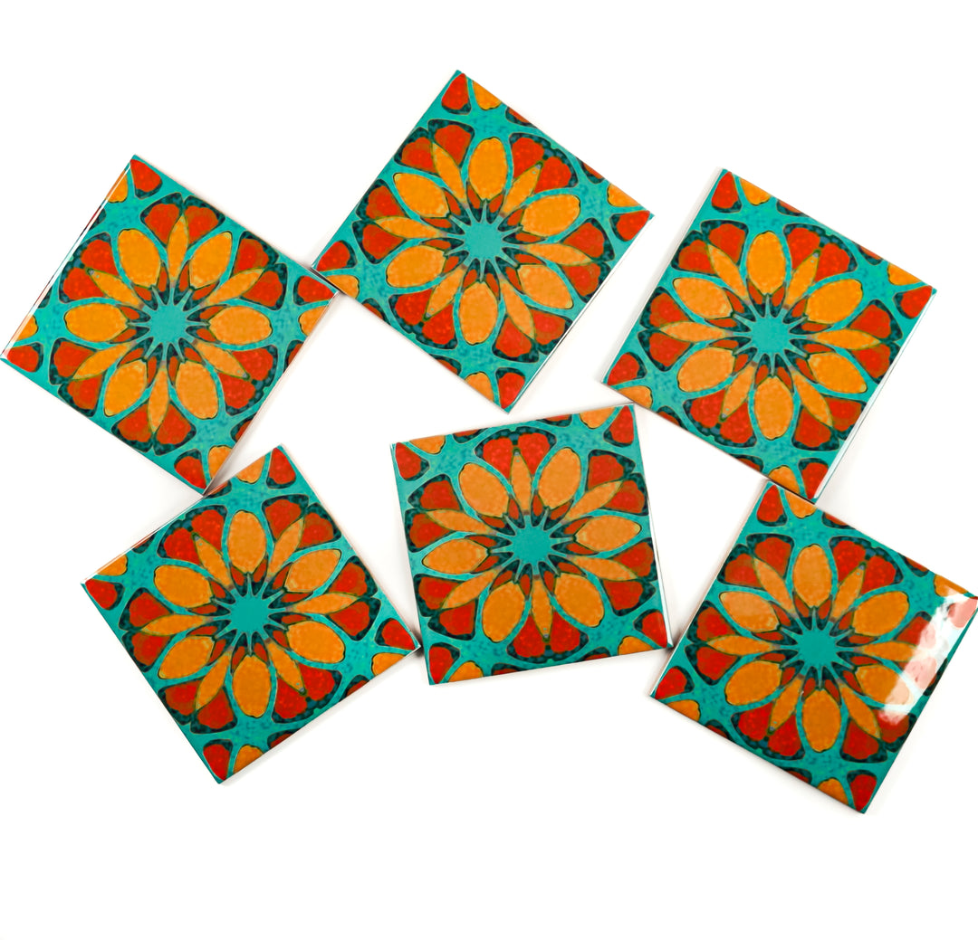 Moroccan Flower Tile - single flower version