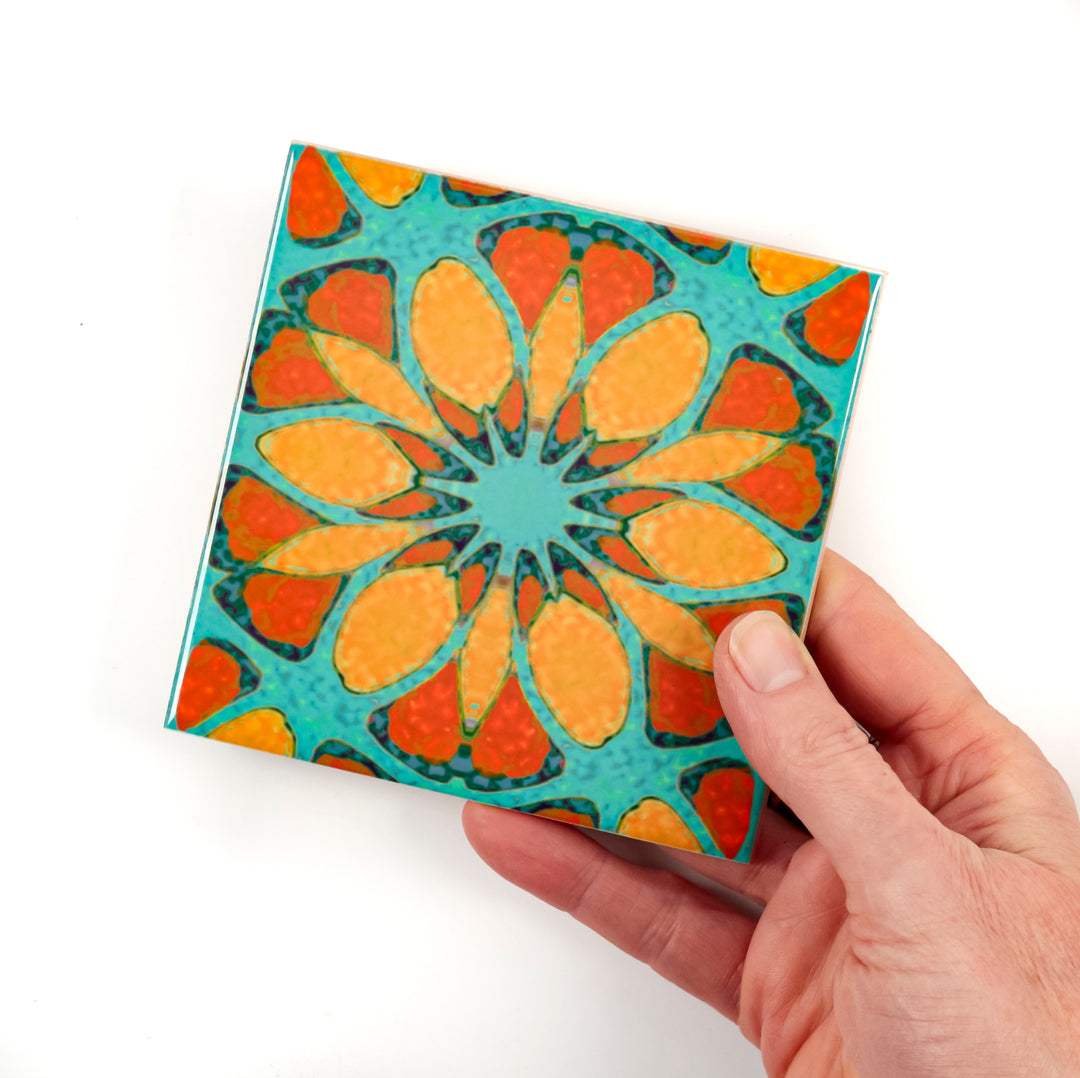 Moroccan Flower Tile - single flower version