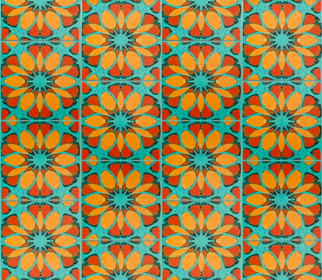 Moroccan Flower Tile - single flower version