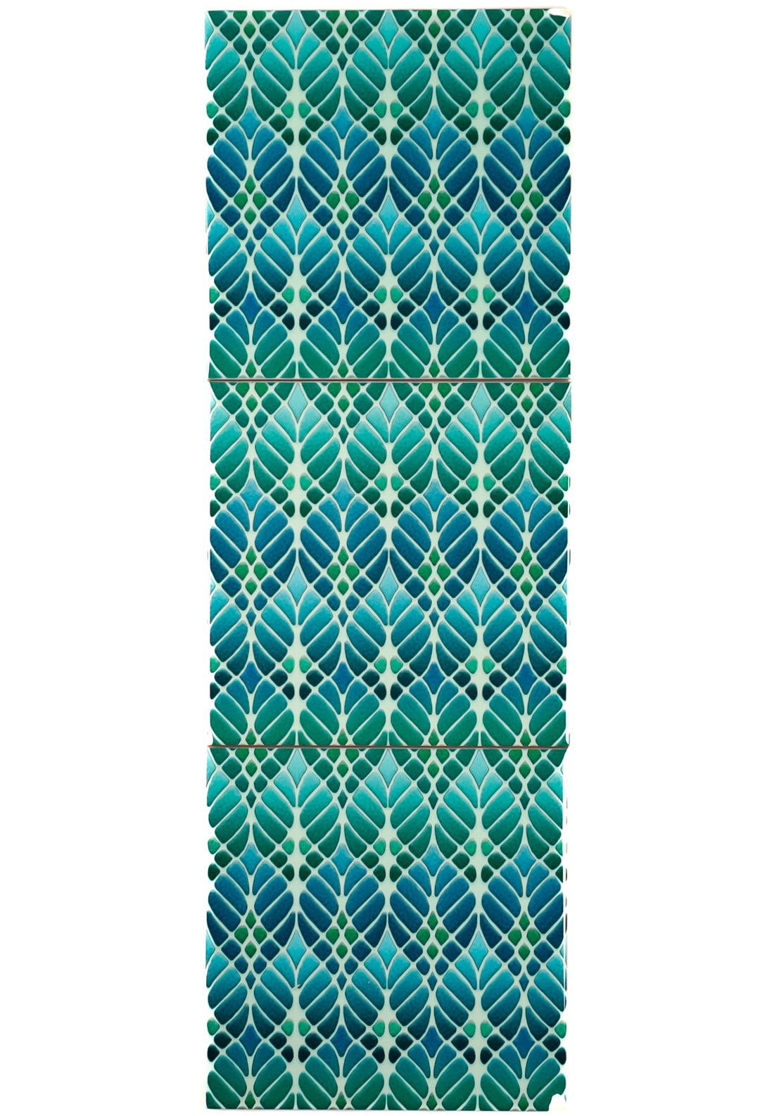 "Malachite Twining" Green blue kitchen tiles