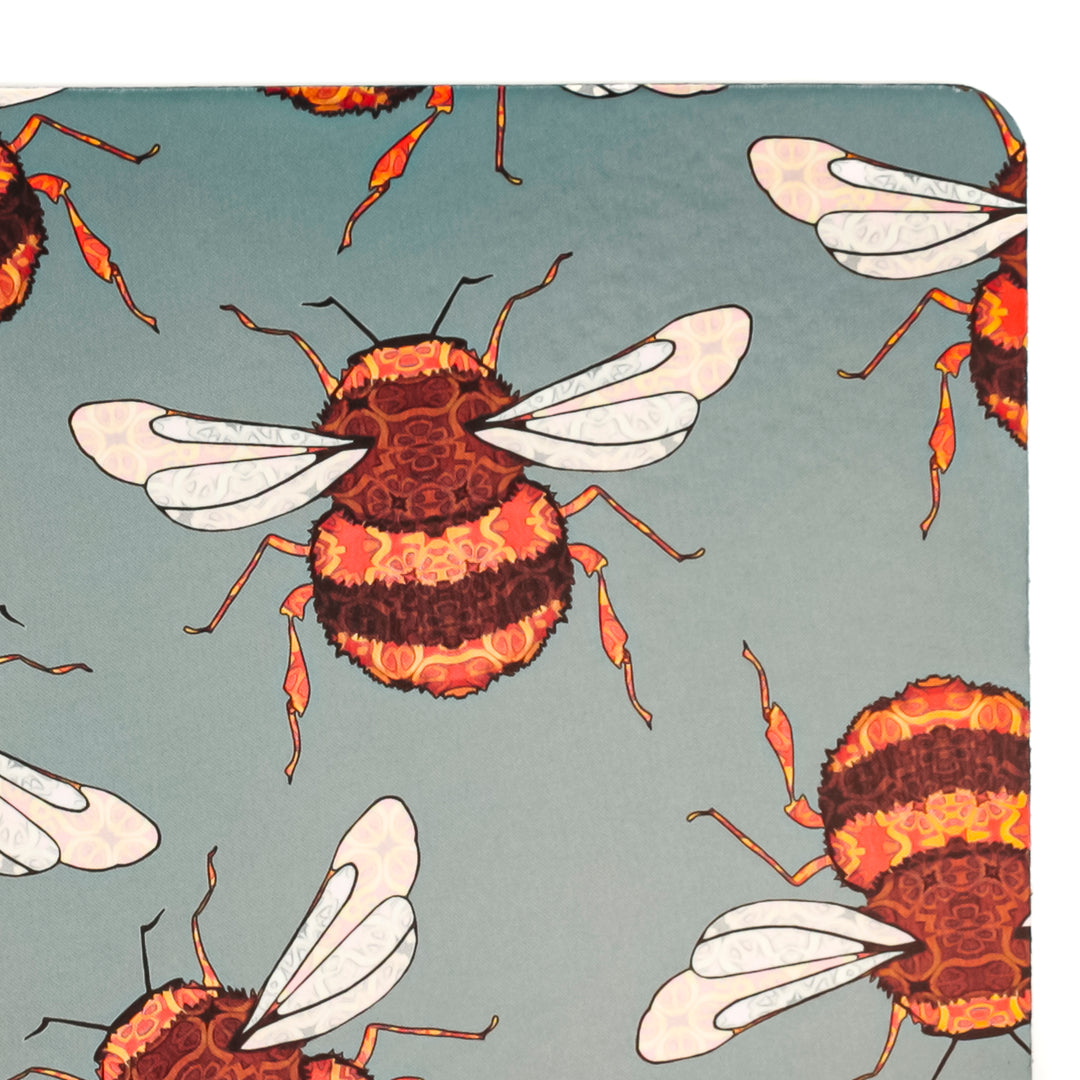 Wandering Bees Large Pet Food Mat