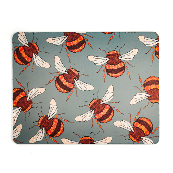 Wandering Bees Large Pet Food Mat