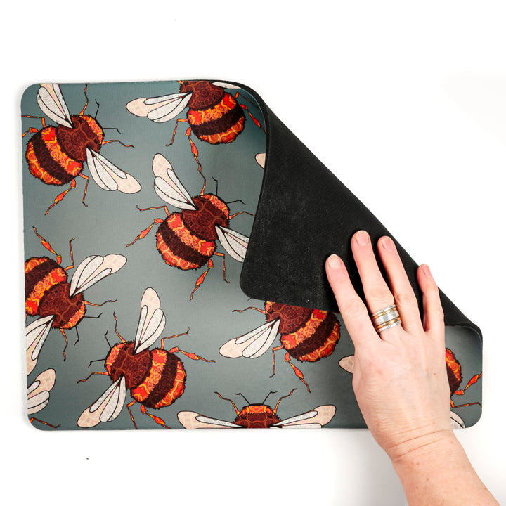 Wandering Bees Large Pet Food Mat