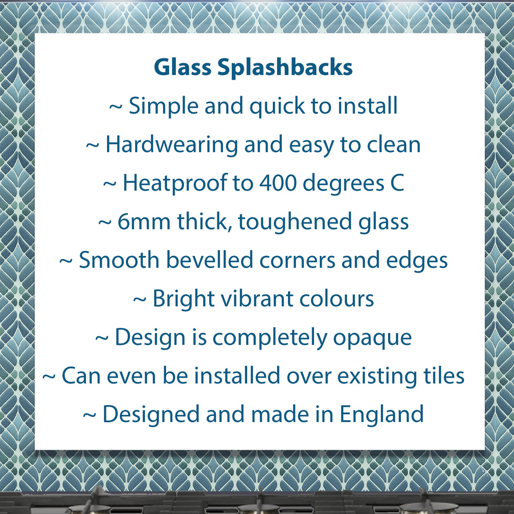 'Stonework' Kitchen Splashback - Sage Green