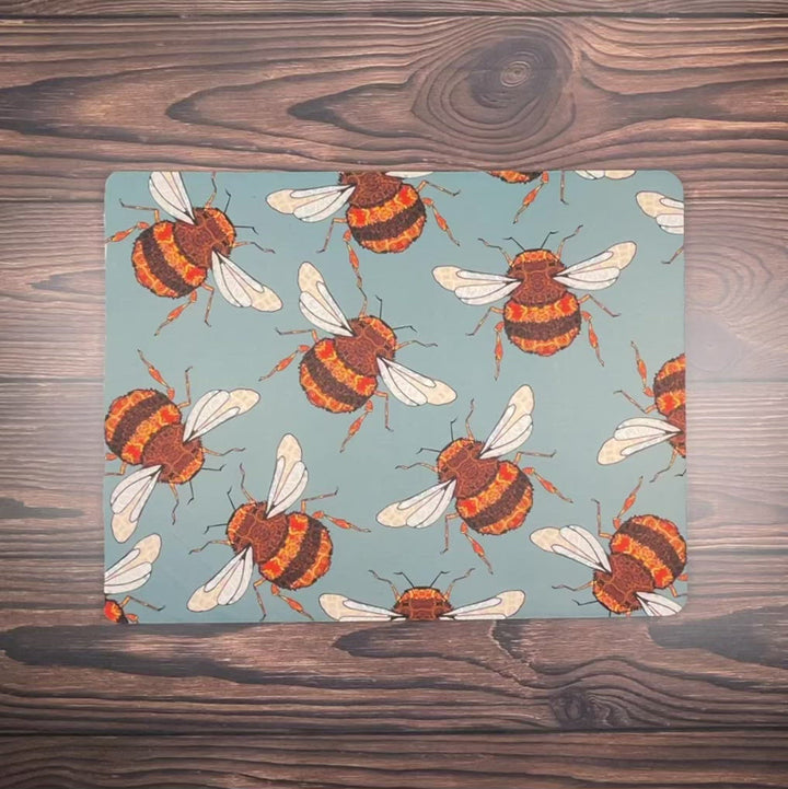 Wandering Bees Large Pet Food Mat