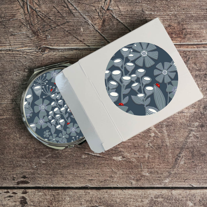 Ladybird Compact Folding Mirror and Lens Cloth