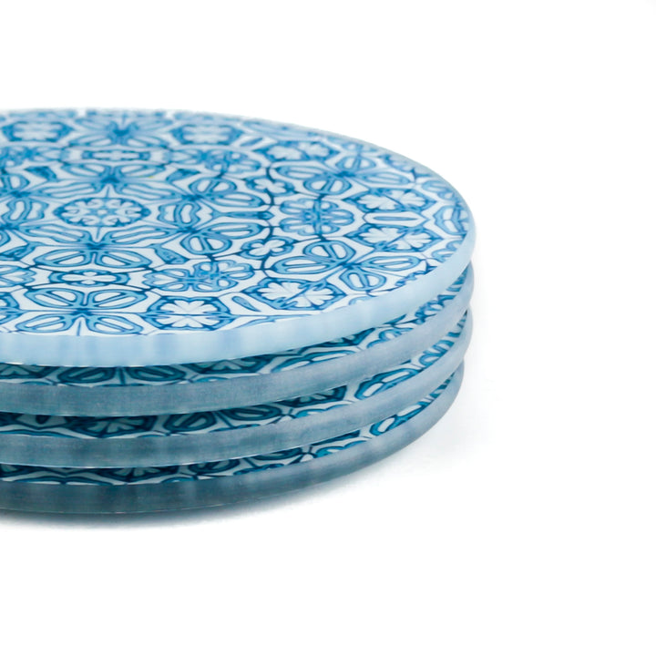Blue Turkish Flower Chopping Board (circular)