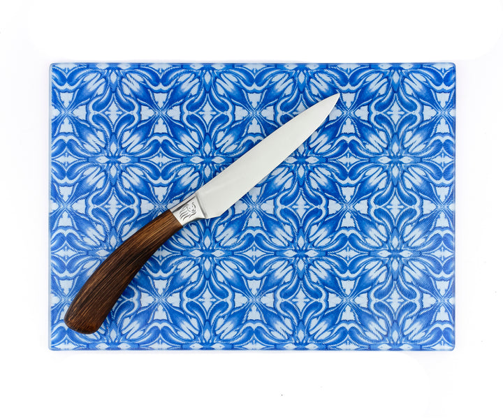 Blue Chrysanthemum Chopping Board
