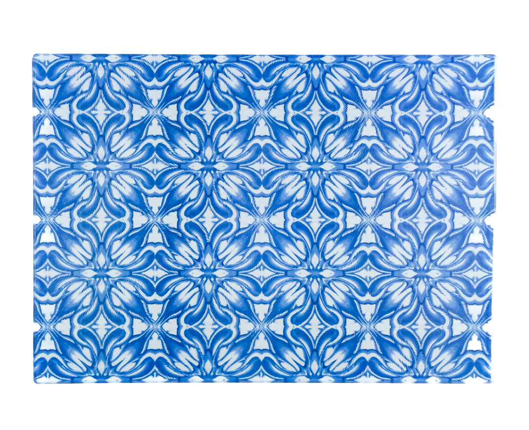 Blue Chrysanthemum Chopping Board