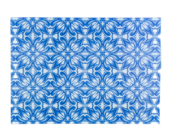 Blue Chrysanthemum Chopping Board