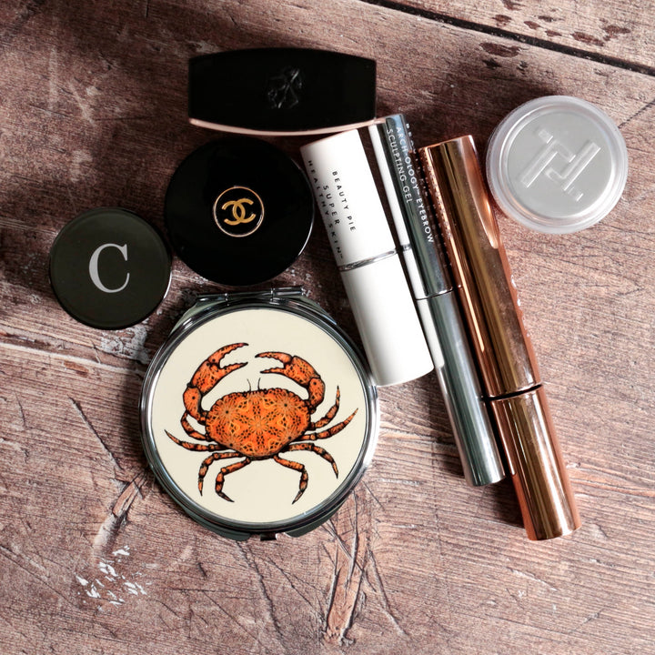 Crab Compact Folding Mirror and Lens Cloth