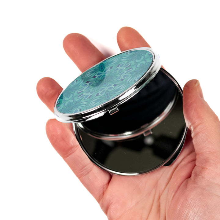 Agapanthus Arts &amp; Crafts Compact Folding Mirror