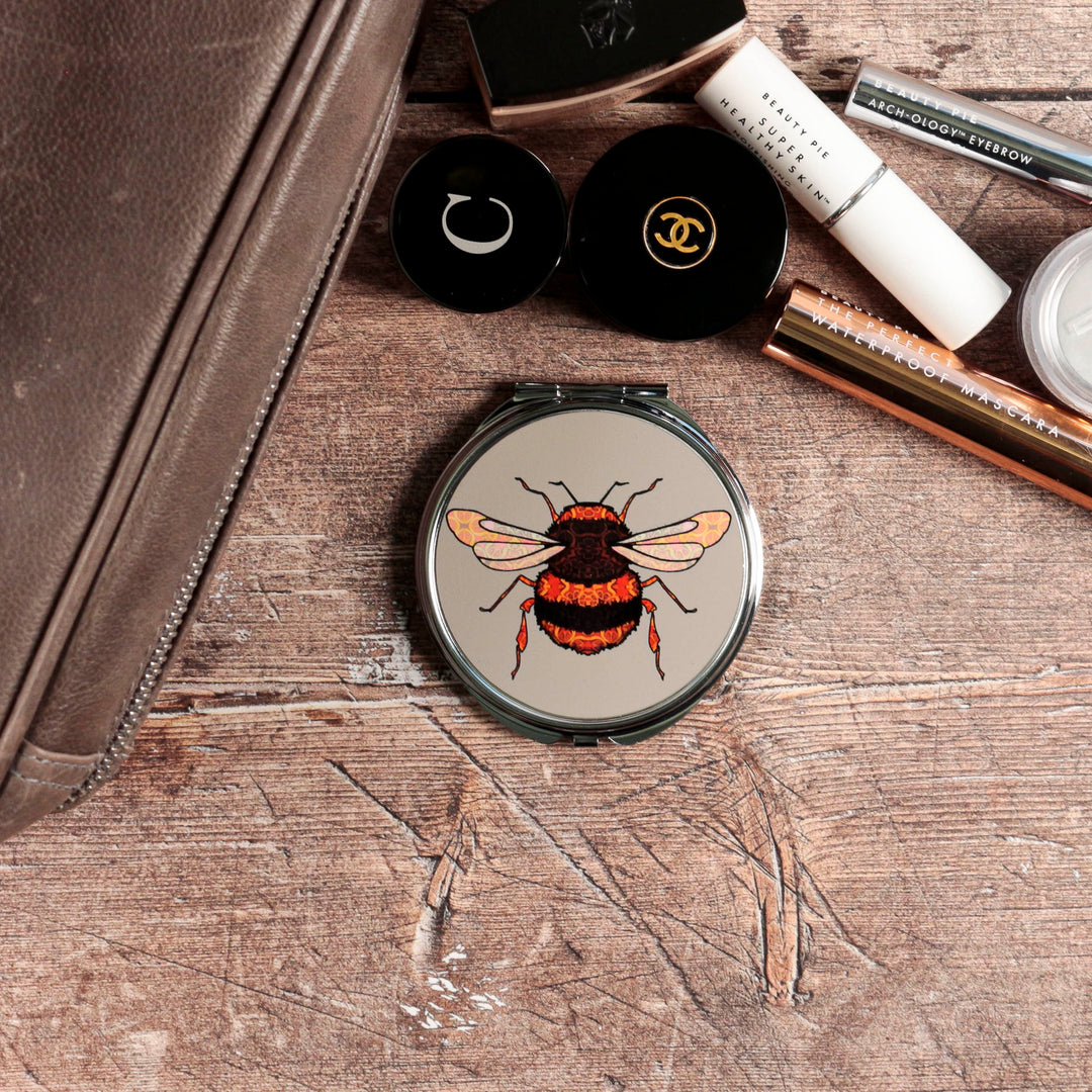 Bumblebee Compact Folding Mirror and Lens Cloth