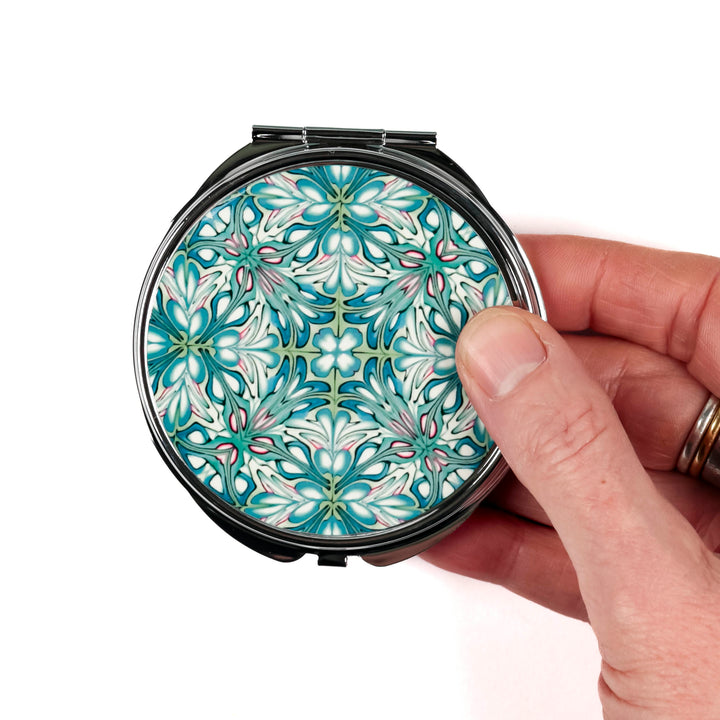 Flourishing Garden Compact Folding Mirror