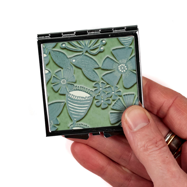 Compact Folding Mirror - Seedheads