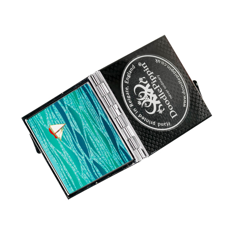 Caribbean Sailing Compact Folding Mirror - Red Boat