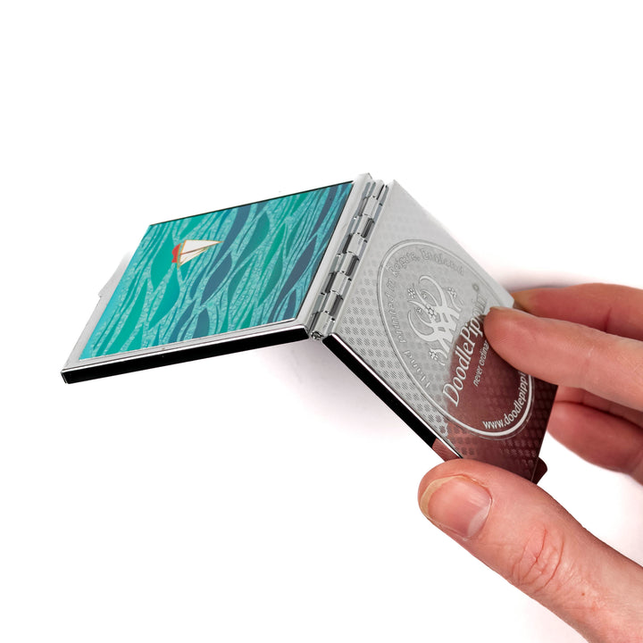 Caribbean Sea Folding Mirror and Lens Cloth