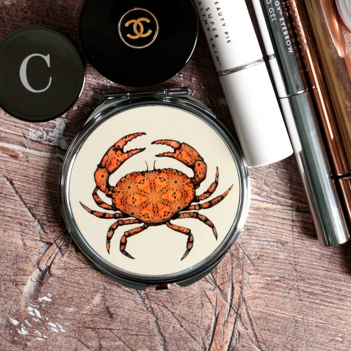 Crab Compact Folding Mirror and Lens Cloth