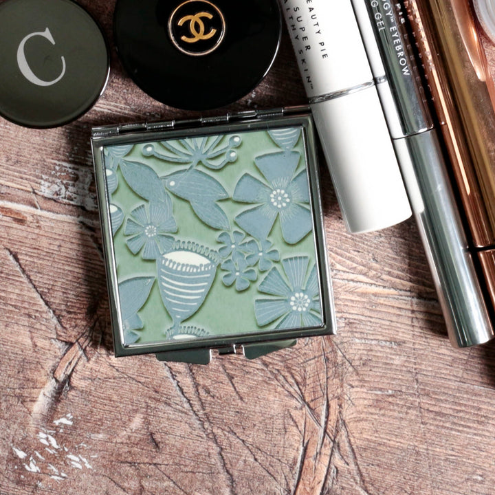 Compact Folding Mirror - Seedheads