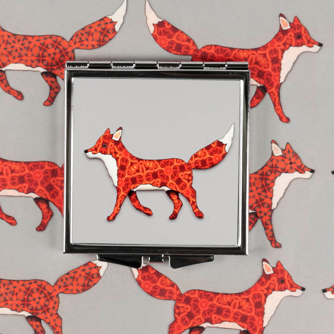 Red Fox Folding Mirror and Lens Cloth