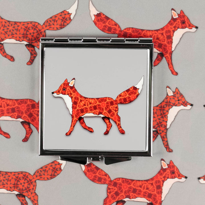 Red Fox Folding Mirror and Lens Cloth