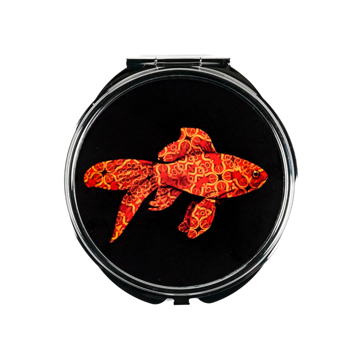 Red Fish Compact Folding Mirror