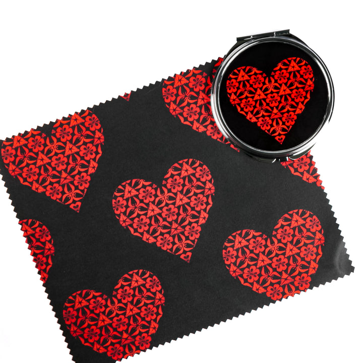 Heart Compact Folding Mirror