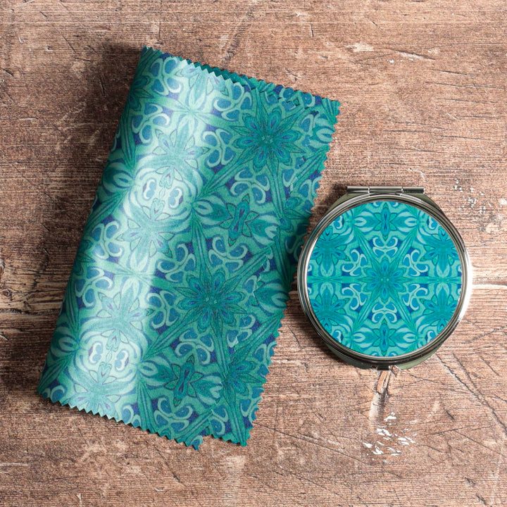Agapanthus Arts &amp; Crafts Compact Folding Mirror