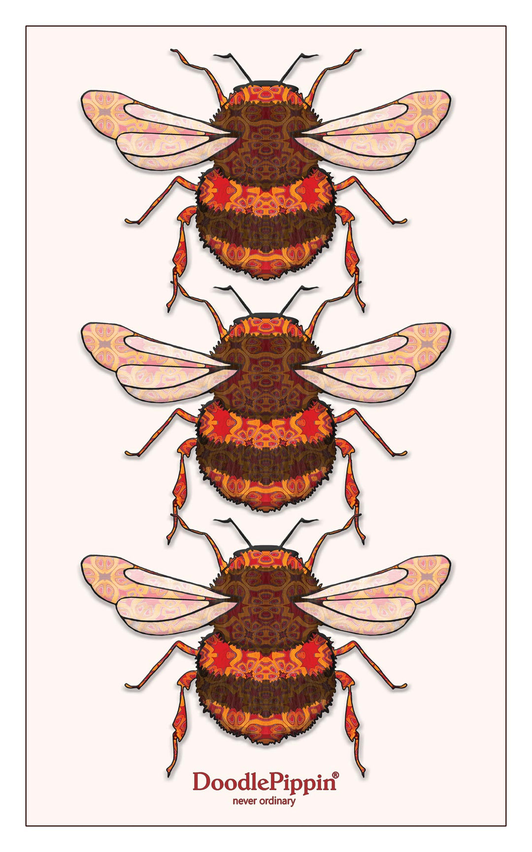 Sale | Queen Bee tea towel - 100% Cotton