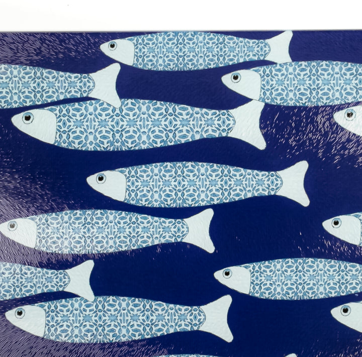 Navy Blue Ocean Shoal Worktop Saver