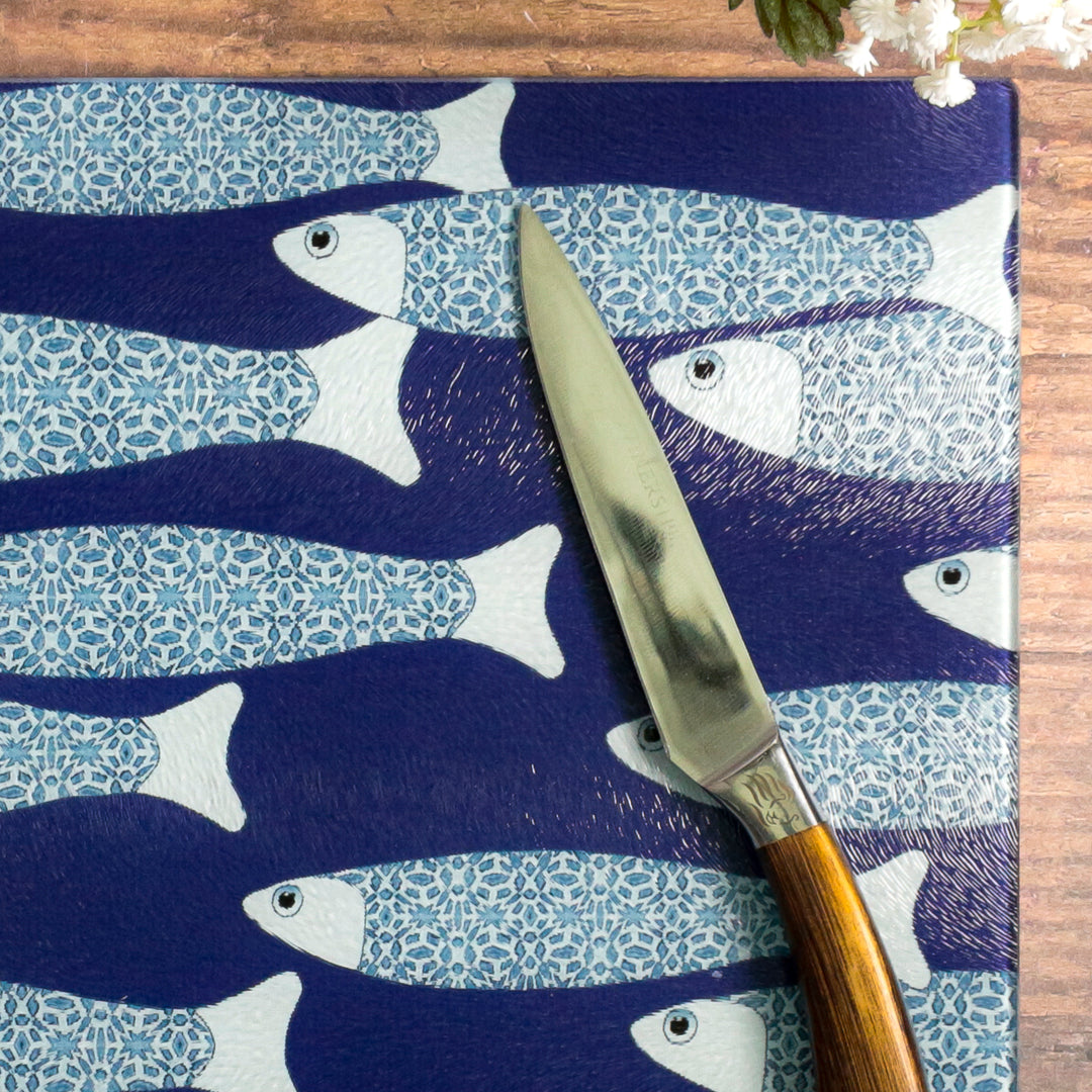 Navy Blue Ocean Shoal Worktop Saver