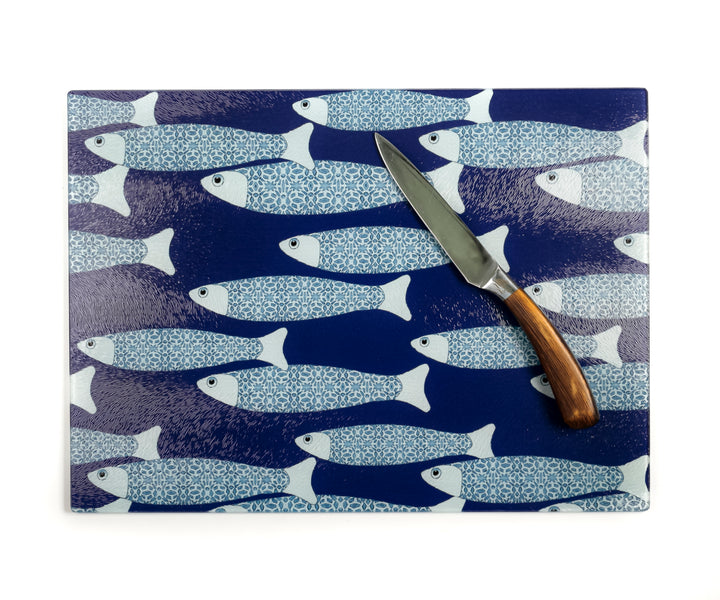 Navy Blue Ocean Shoal Worktop Saver