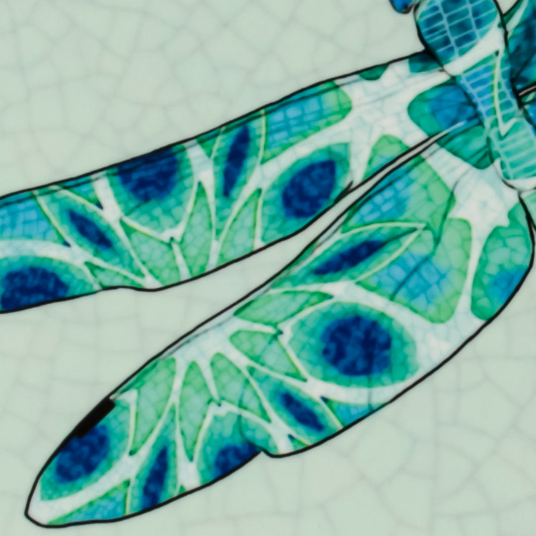 Dragonfly Tile - Aqua