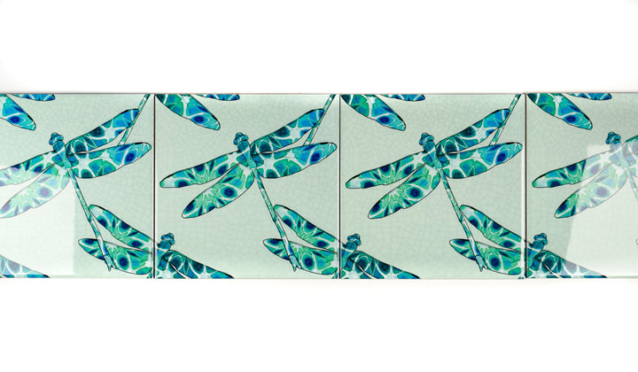 Dragonfly Tile - Aqua