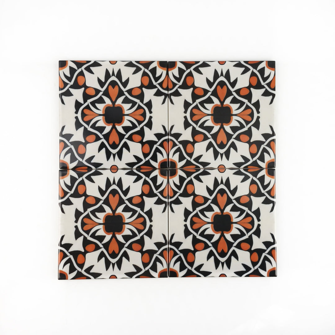 Aztec Tile -  FIRED INK Version