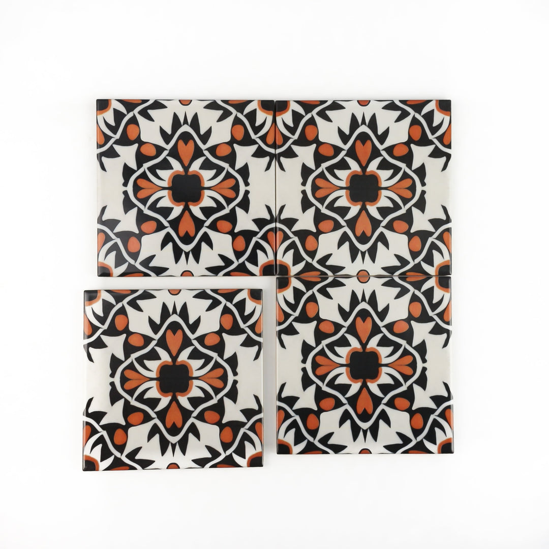 Aztec Tile -  FIRED INK Version